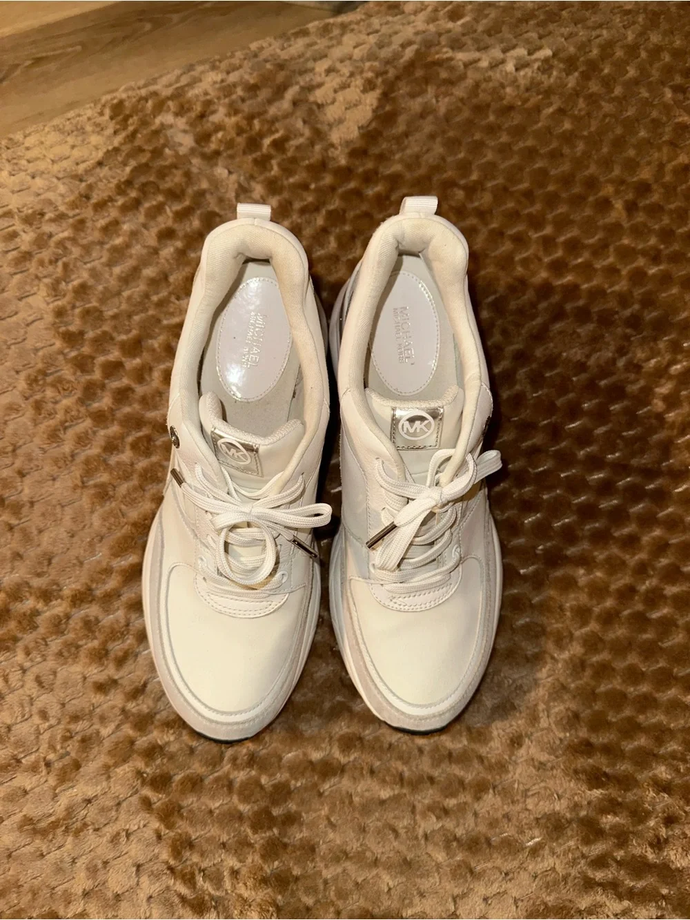 Michael Kors white Lace-Up Women’s Sneakers